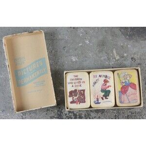 New in Box Kiddie Illustrated Soap, Nursery Rhymes, adorable box/soaps graphics